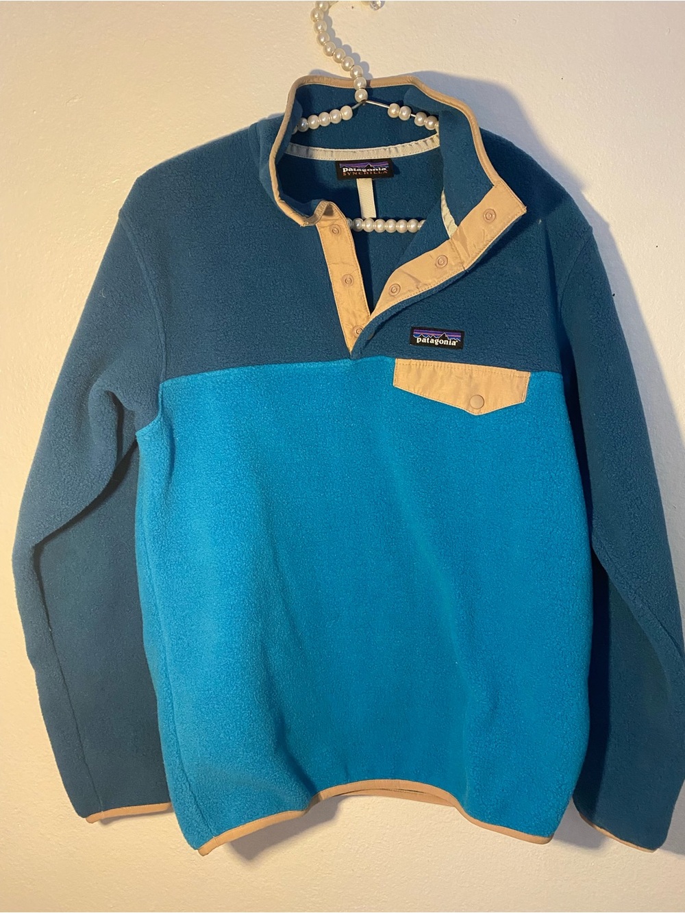 Patagonia Women's Synchilla Fleece Snap Pullover  Anacapa Blue Size Small
